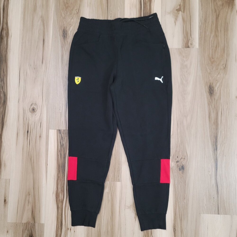 Puma Ferrari Men’s Black Jogger Sweatpants Large Normcore Athleisure